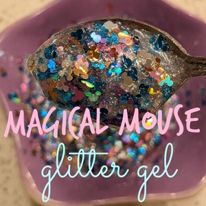 HAIR and BODY Glitter Gel Unicorn Hair Gift for Kids Make Up Glitter Hair Color Sparkles Shimmer Fairy Tale Magical Mouse image 2