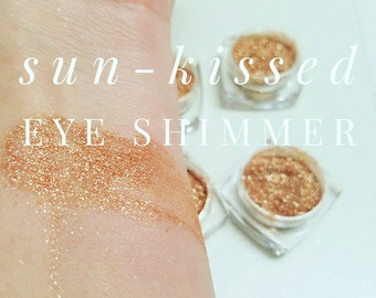 SUNKISSED Mineral Make up Eye SHIMMER - NEW 5ml. Sifter Jar -Vegan Bronze Sparkle Eye Shimmer - Gift for her