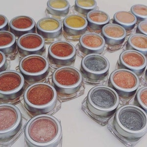 BIRTHDAY Suit Highlighter Eye Shadow in One Mineral Make up 5ML Sifter jar Vegan Eye Shadow Pretty Neutral Pink Every Day Shade image 3