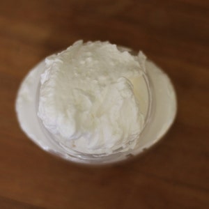 HAPPY BIRTHDAY Cake Body Frosting Vegan Whipped Body Butter Lotion Pure Shea & Coconut Oil 4 oz. Smells like birthday cake image 3