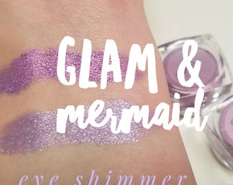 MERMAID Mineral Make up Eye Shimmer - NEW LARGE Size Sifter Jar - 5ml. Eye Shadow, Gift for her, Medium Purple Shimmer
