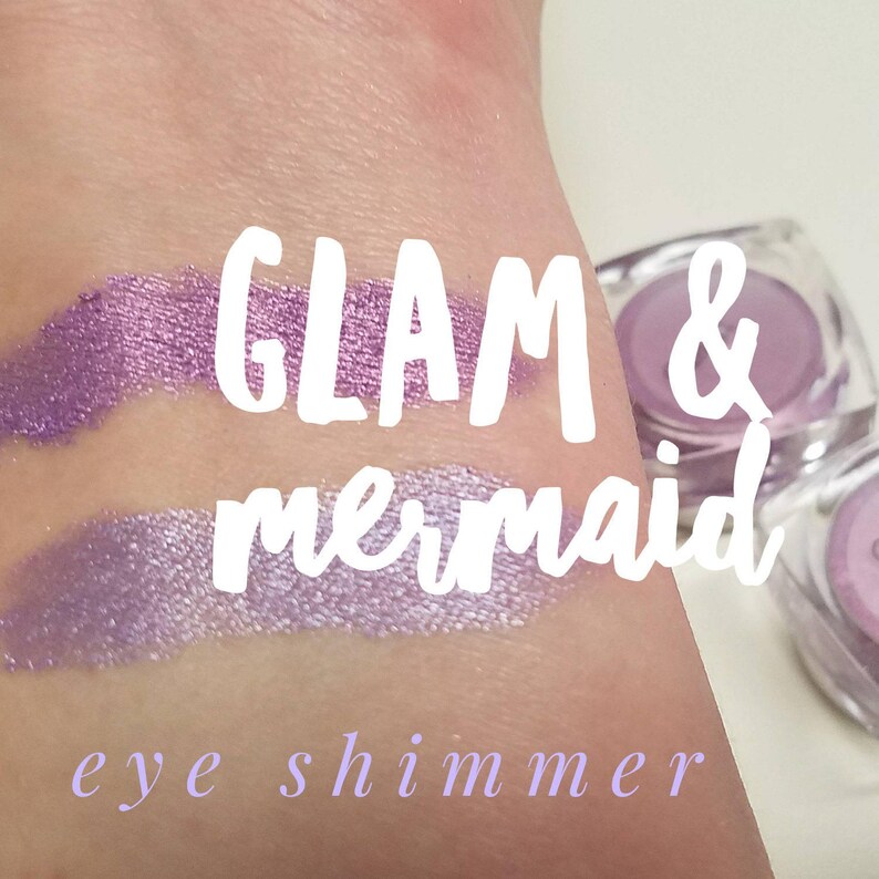 MERMAID Mineral Make up Eye Shimmer NEW LARGE Size Sifter Jar 5ml. Eye Shadow, Gift for her, Medium Purple Shimmer image 1