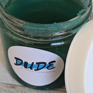 DUDE Classic Sugar Scrub for Men - 4 Scents - Organic Sugar - Cruelty Free - Gift for Him - Cruelty Free - 1oz, 4oz, 8oz. - Adult - Teen