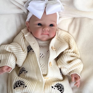 18inch Silicone Doll Full Body Girl Doll, Open Mouth For Pacifier