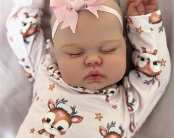 Reborn Dolls, 24inch flexible and realistic weighted newborn baby doll, vinyl limbs & cloth body