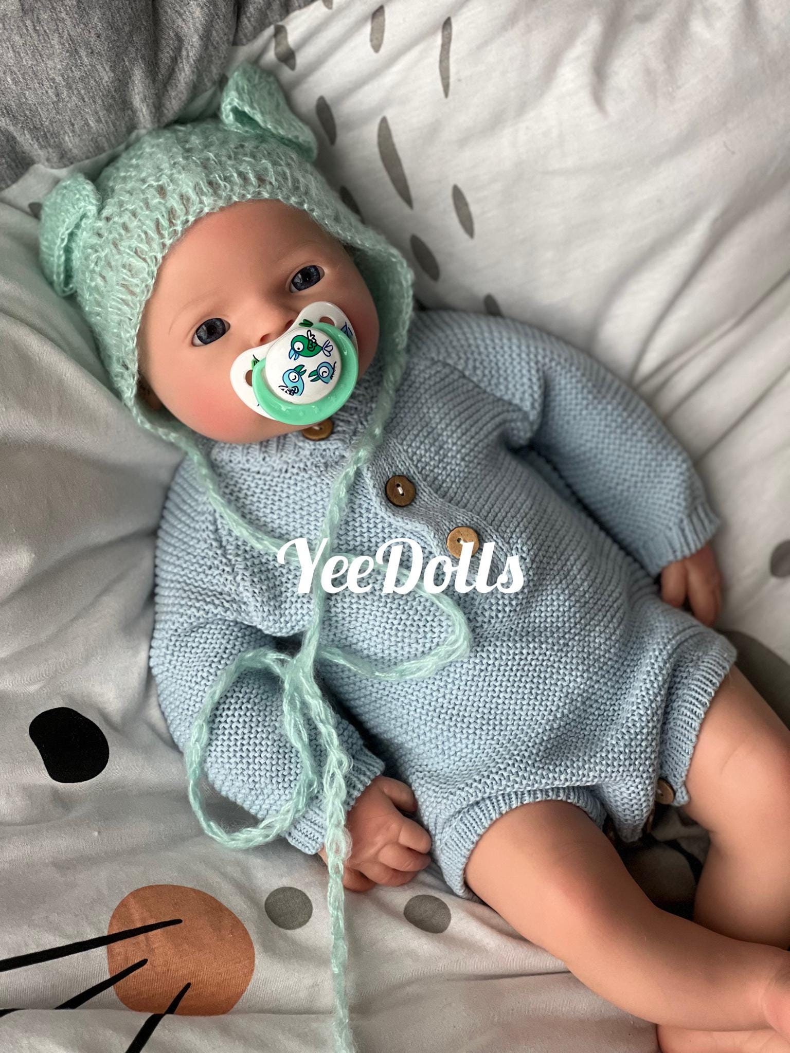Reborn Baby Dolls, 55 cm Silicone Souple Nouveau-né Bébé Poupée 22