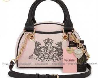 New Juicy Couture Scottie Dog Satchel Bag in Chiffon Pink – Classic Y2K Style