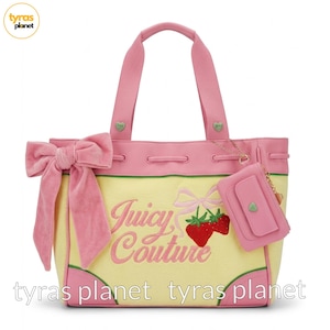 Juicy Couture Exclusive Yellow Iris Retro Strawberry Daydreamer Tote