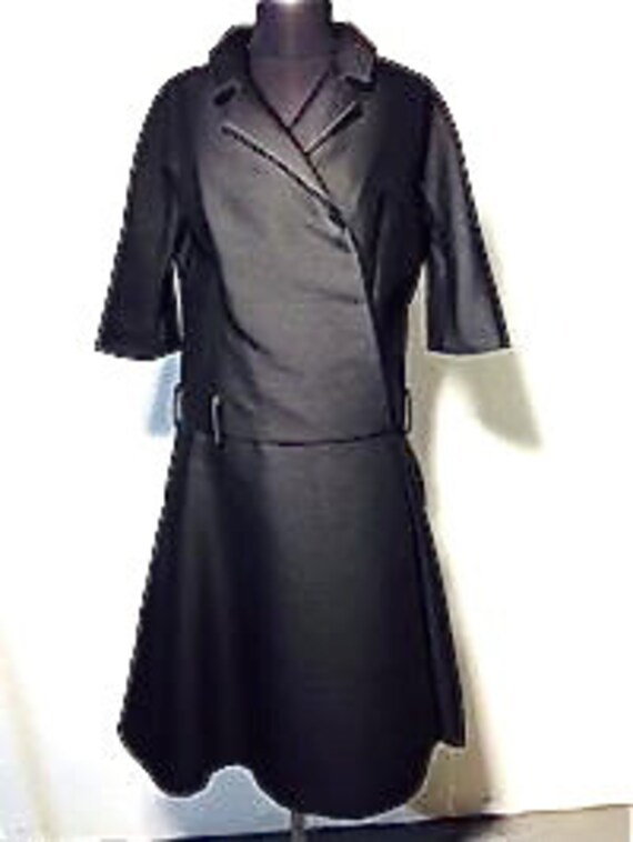 Vintage 1960s Amazing Teal Traina Mod Structured D