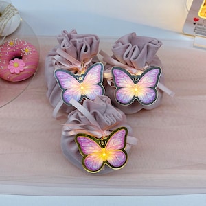 Acrylic Butterfly LED Tags, Light Up Name Tags for Events, Custom Place Cards, Wedding Favors, Glowing Party Decor, Personalized Gift