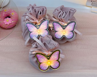 Acryl Schmetterling LED Tags, Leuchten Namensschilder für Veranstaltungen, benutzerdefinierte Tischkarten, Hochzeitsgeschenke, leuchtendes Partydekor, personalisiertes Geschenk