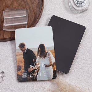 Aimant "Retenez cette date", "Retenez facilement cette date", 4 x 3,5 pouces, 4"x5.5" Aimants "Retenez cette date", "Retenez facilement cette date", Photo "Retenez cette date", Invitations avec photo