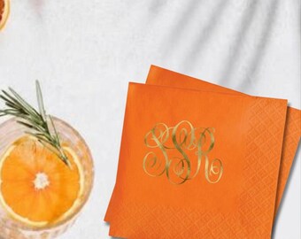 Personalized Cocktail Napkins, Custom Foil Napkins, Premium Beverage Napkins, Weddings, Birthdays, Showers, Event Napkins, Dinner Napkins