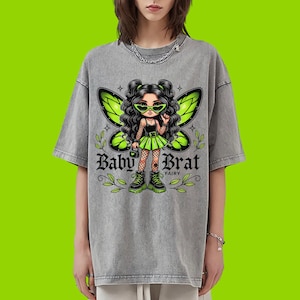 Oversized Brat T-Shirt, Brat Summer Shirt, XCX Shirt, Brat Shirt Custom, Gift for Her, Brat T, Women Brat Shirt, Brat Party T-Shirt