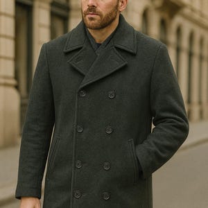 Vintage Double Breasted Moleskin Jacket - Etsy