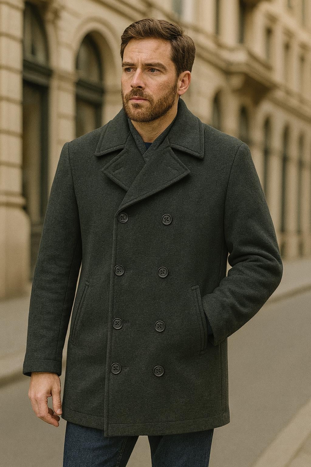 Vintage Double Breasted Moleskin Jacket - Etsy