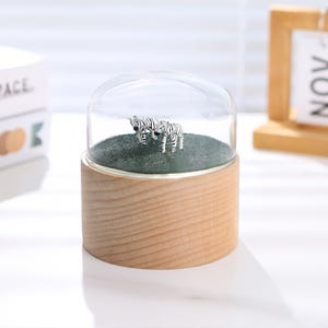 Birthday Gift Personalized Magnetic Music Box – Custom Wooden Engraved Music Box,Zebra and Christmas Theme,Special Anniversary&Birthday