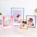 Christmas Acrylic Photo Frame,Colorful Transparent Display,Creative Photo Display,mini photo frame,large frame,Artwork Display,Puzzle Frame