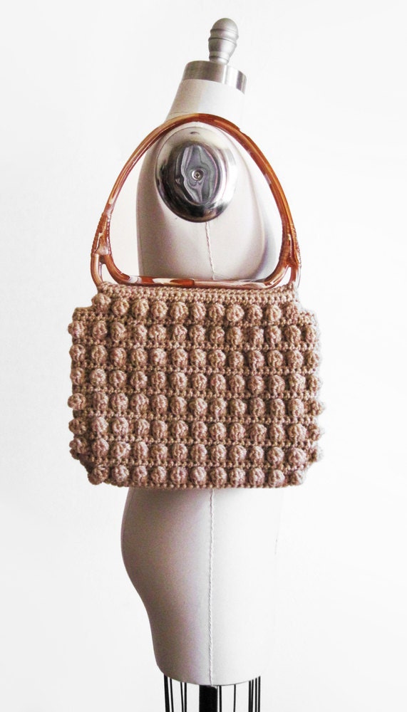 Vintage 1970s Popcorn Crochet Purse - Etsy