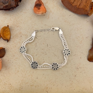 Handmade Sterling Silver Bracelet: Seljuk Spiral, Ottoman Design