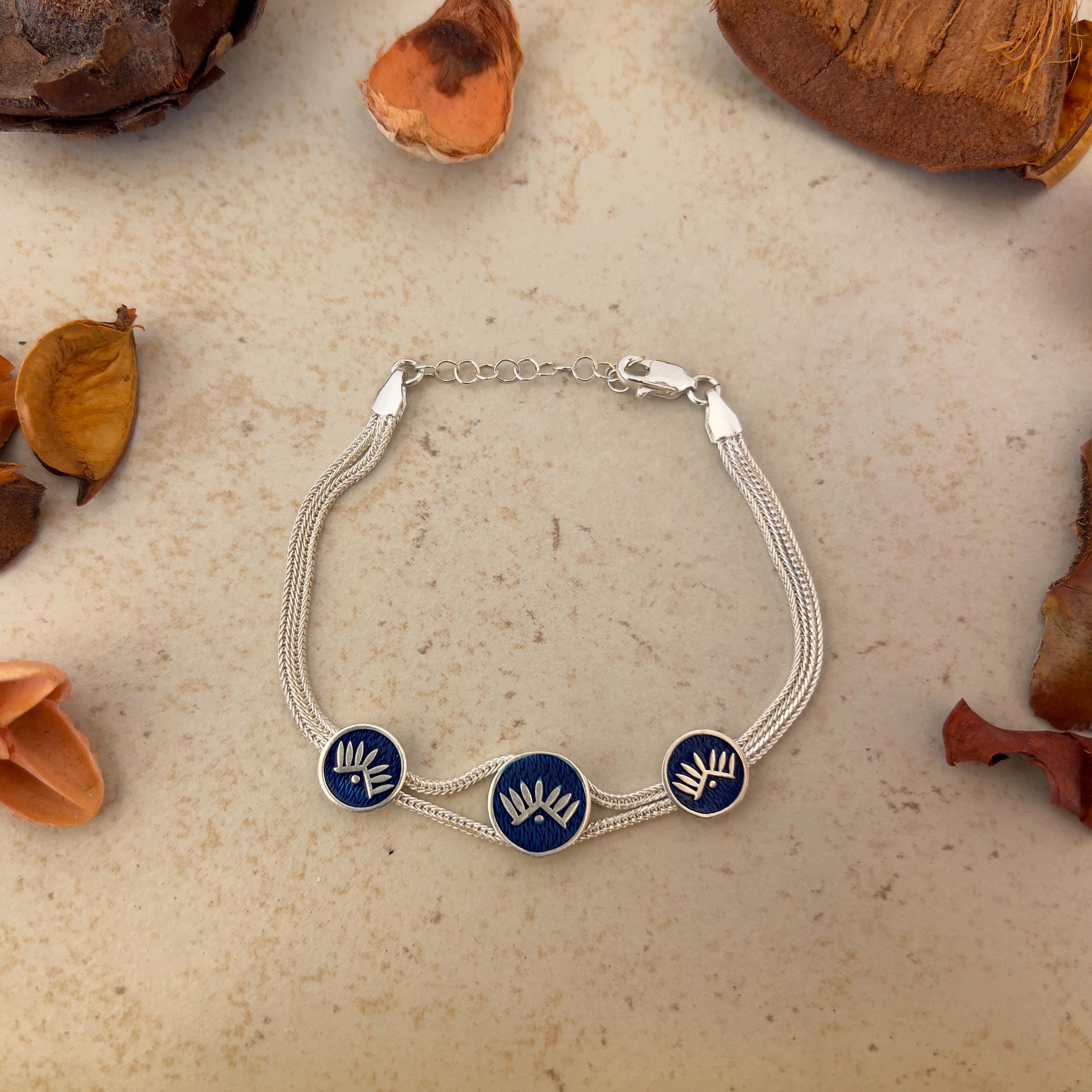 Sterling Silver Guardian Angel Bracelet: Handmade Mardin Jewelry