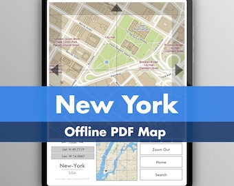 New York - Interactive and detailed mapping on your E-reader
