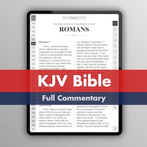 KJV Bible with Full Commentary in an Interactive PDF