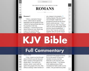 KJV Bible with Full Commentary in an Interactive PDF