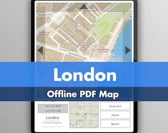 London - Interactive and detailed mapping on your E-reader