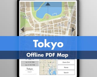 Tokyo - Interactive and detailed mapping on your E-reader