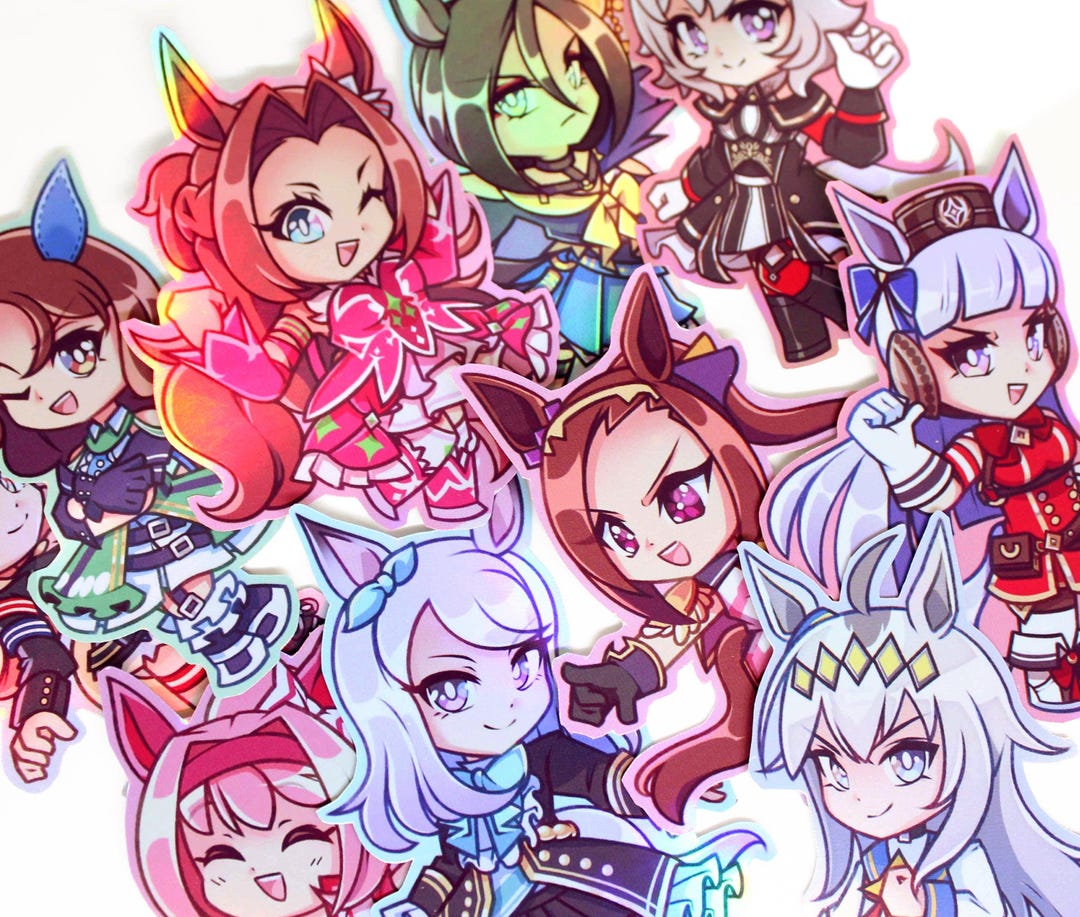 Umamusume Assorted Chibi Vinyl Stickers | Set 1 - Etsy