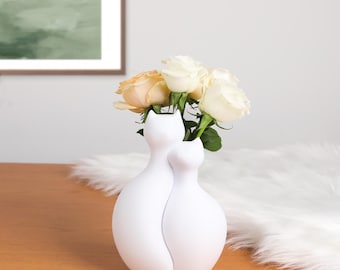 Snuggling Cat Vase 3D Printing STL File | Unique Home Decor Vase | Cat Decorative Vase | Fun Decoration | Cute Cats | 3D Printing STL File