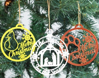 3D-afdrukbaar kerstornament STL-bestand, kerstversieringsbestand, feestelijke boomdecoratie ter plaatse afdrukken, STL-bestand vakantie