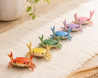Back to School Gift,Coworker Gift Idea,Ocean Gifts,Crab Gifts,Handmade Cute Pen Holder,Eyeglasses Stand,Desk Stand,Business Card Holder
