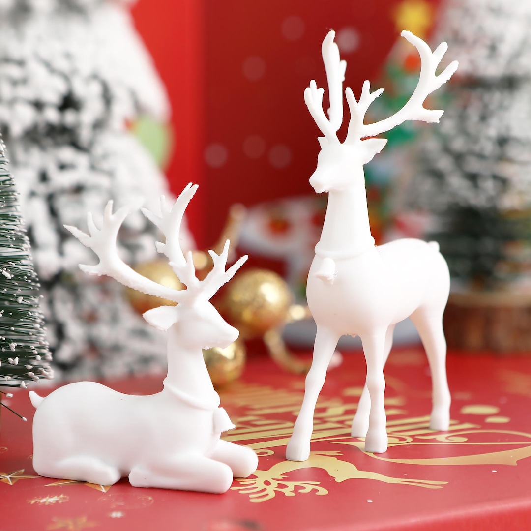 3D Printable Reindeer STL File, Christmas Ornament File, Printinplace