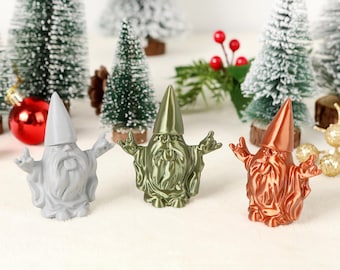 3D druckbare Gnom-Rocker-STL-Datei, Rock-Stil Weihnachtszwerg 3D-Datei, Spaß-Urlaubsdekor, digitale 3D druckbare Datei