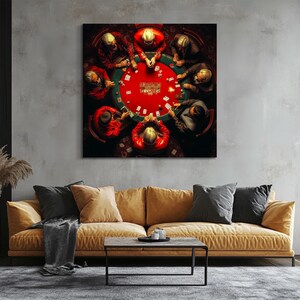 Art mural poker Impression sur toile casino Art de la toile pour jeux d'argent Oeuvre d'art Texas Holdem Paris Cartes Vegas Impression d'art Concessionnaire Décoration murale