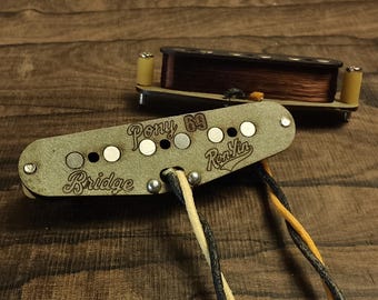 Pastillas Ron Yin – Pony ‘69 Mustang/Duo-Sonic / Cuerda manual / Alnico V / Enceradas