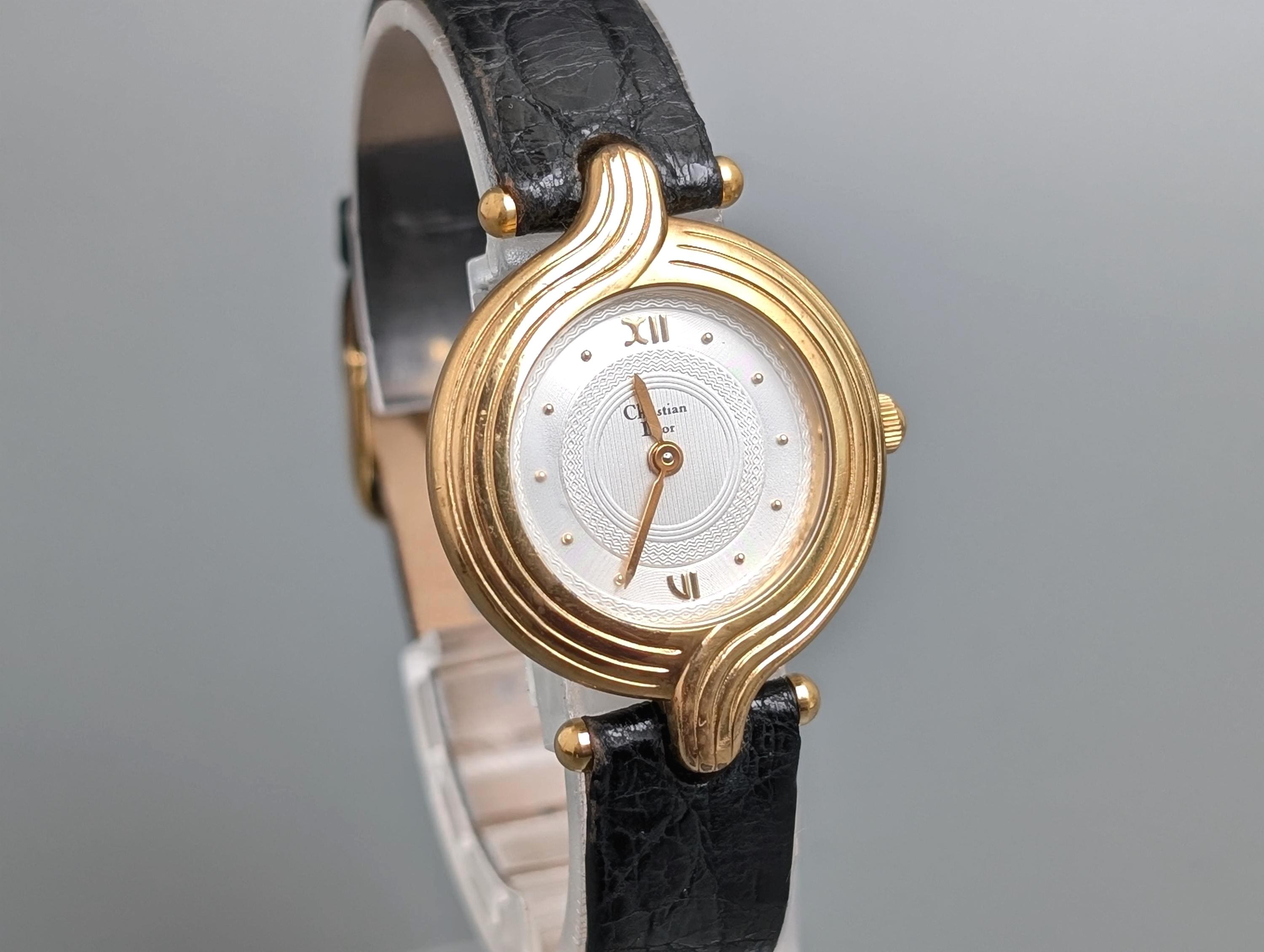 Rare Christian Dior 3056 Gold Quartz Women Vintage Watch 24mm - Etsy