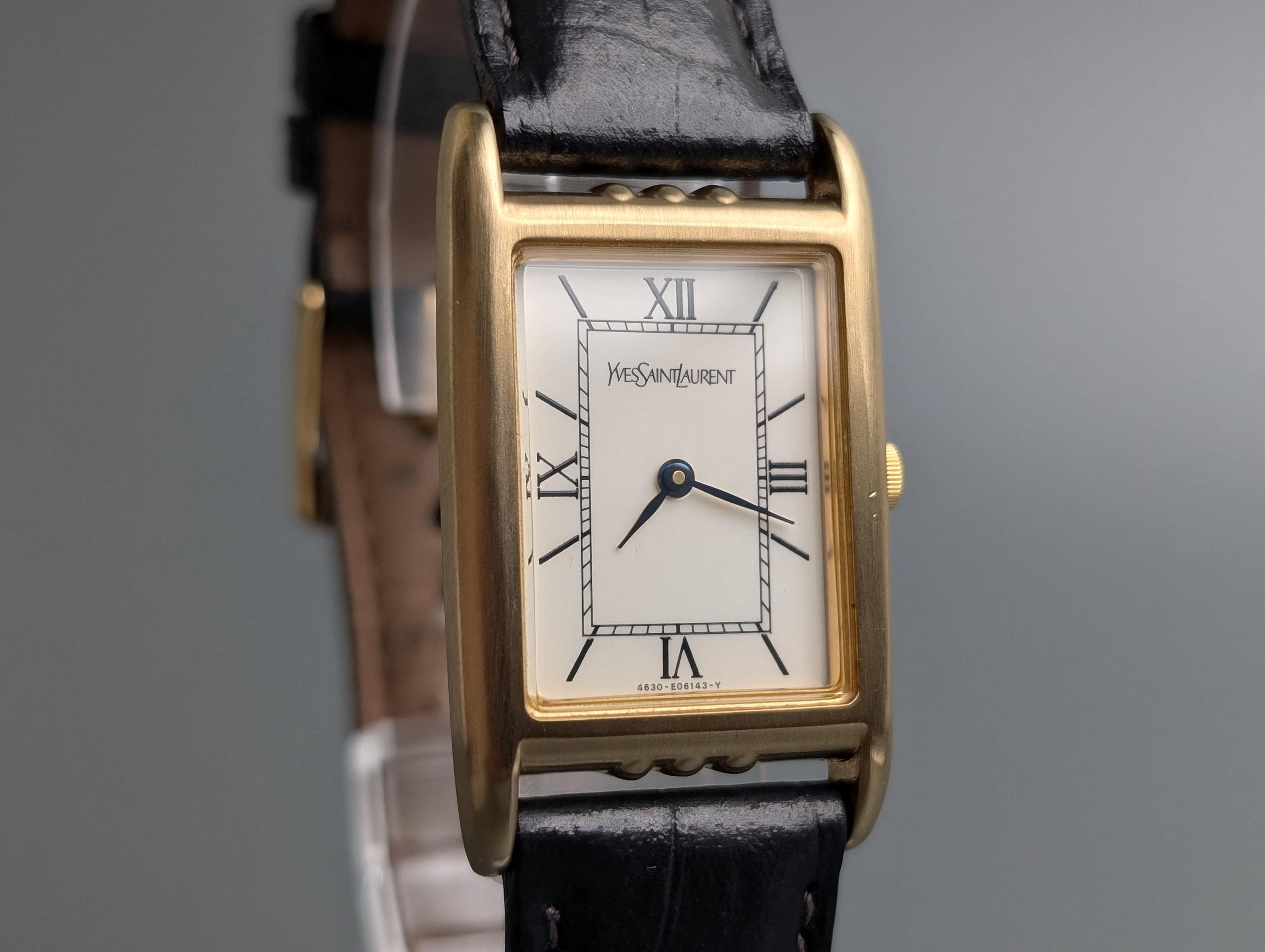 Yves Saint Laurent Gold Watches - Etsy