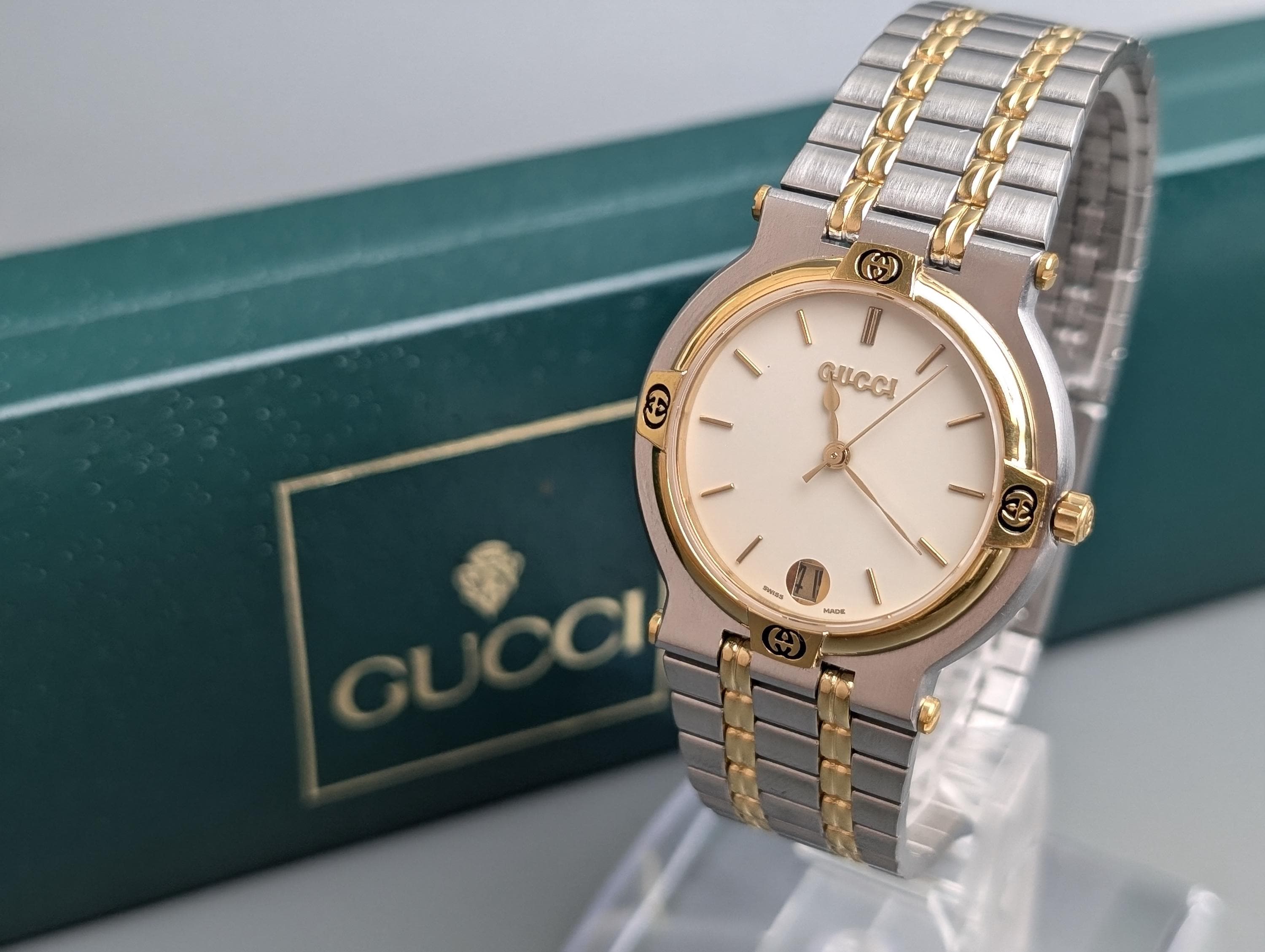 【動作確認済】GUCCI 腕時計　9000M Gucci 9000m - Etsy 日本