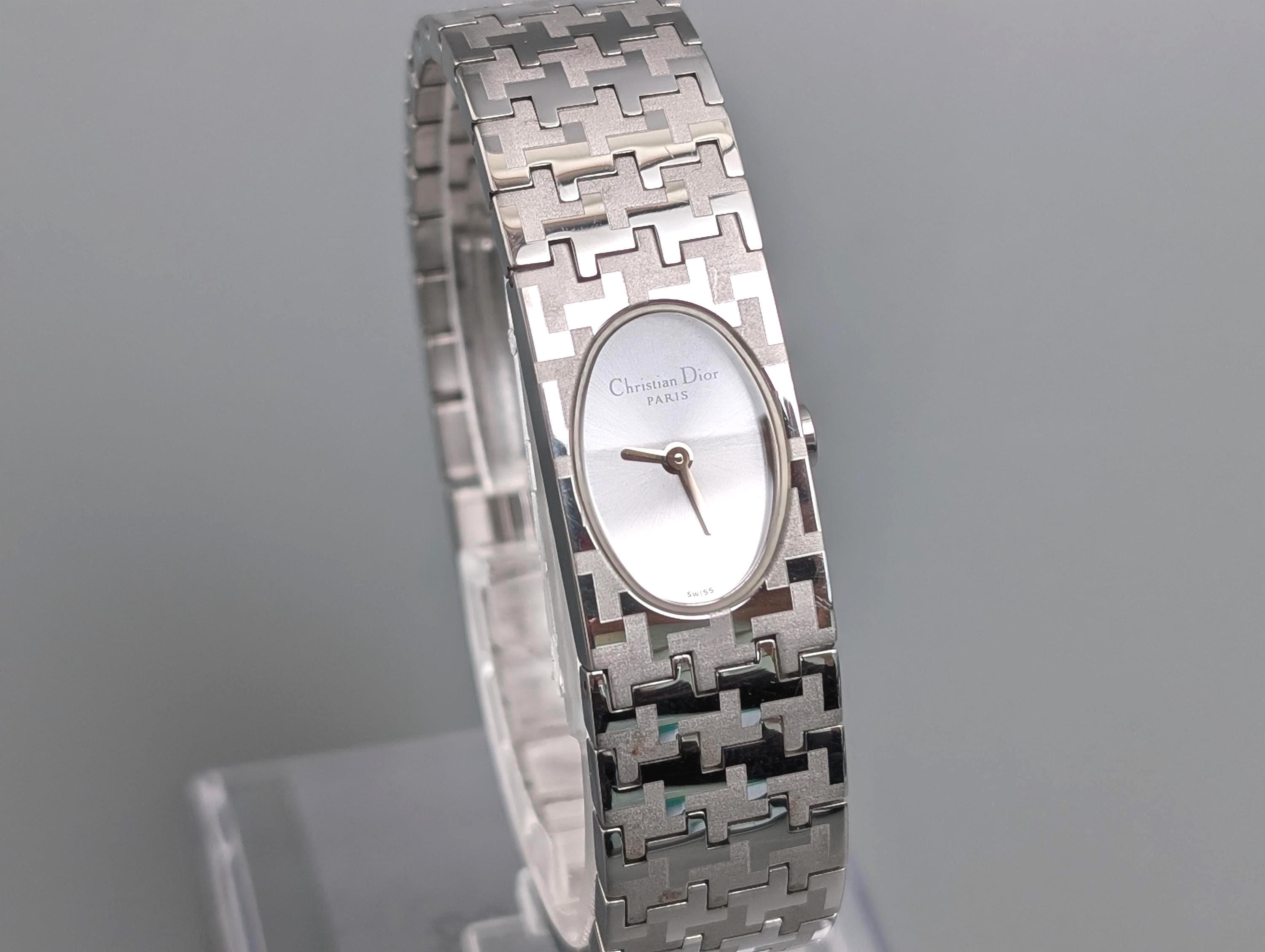 Vintage Christian Dior D70-100 Stainless Steel Silver Dial Quartz