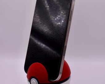 Pokéball Phone Holder – 3D Printed Desk Stand