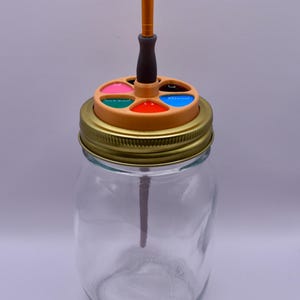 Mason Jar Paint Palette