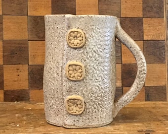 Handmade Pottery Mug -21 oz Knitted Sweater Mug