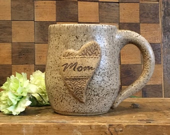 Handmade Pottery 21 0z  Mom Mothers  Day Mug