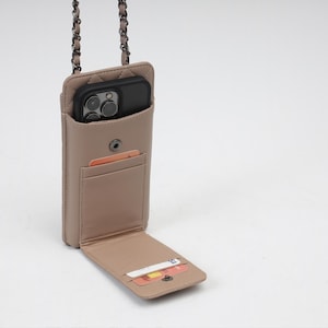 Carteira e bolsa juntas - Bolsa de ombro feminina Mobile Place Plus - Bolsa feminina de couro Bolsa de grife Bolsa para noite Bolsa tiracolo de couro 40277