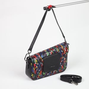 Bolso de piel arcoiris - 40414, 100 % piel original, bolso de hombro, bolso con asa superior, piel auténtica, bolso cruzado, regalo para mujer, bolso