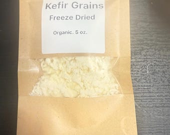 Granos de kéfir orgánicos liofilizados