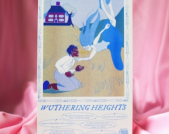 Wuthering Heights Risograph Poster